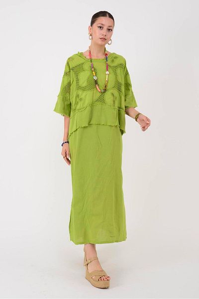 Park Moda 11197 LOVA ΑΝΟΙΧΤΟ ΚΕΝΤΗΜΕΝΟ ΦΟΡΕΜΑ ΜΕ ΛΕΠΤΟΜΕΡΗ ΔΙΠΛΟ