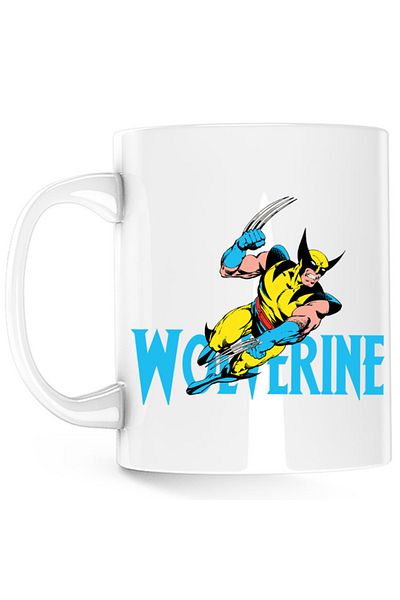 OEM Cana Wolverine Logo X-MEN Project Experiments Mad Mind, alba, 330 ml
