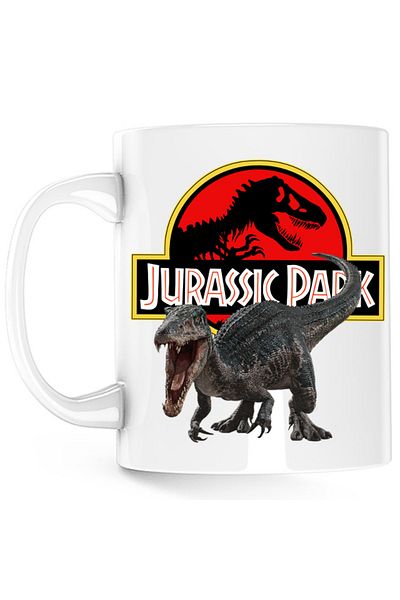 OEM Cana Jurassic Park Dinosaur T-REX Scary, alba, 330 ml