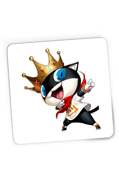 OEM Mousepad Gaming Persona Mascot King Action Music Cat, 21x19 cm