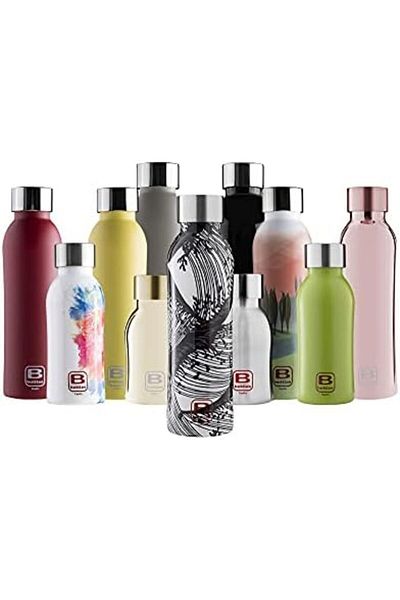 BUGATTI B Bottle Twin Ultra-light and Thermal 18/10 Stainless Steel Bottle for Cold and Hot Water -