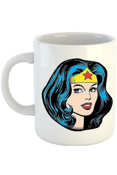 OEM Cana Wonder Woman Head Beautiful Heroes Strong, alba, 330 ml