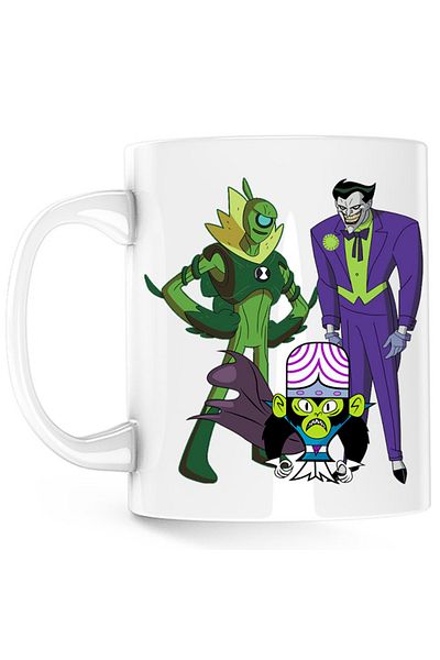 OEM Cana Ben10 Joker Marvel Powerpuff Mojo Jojo, alba, 330 ml