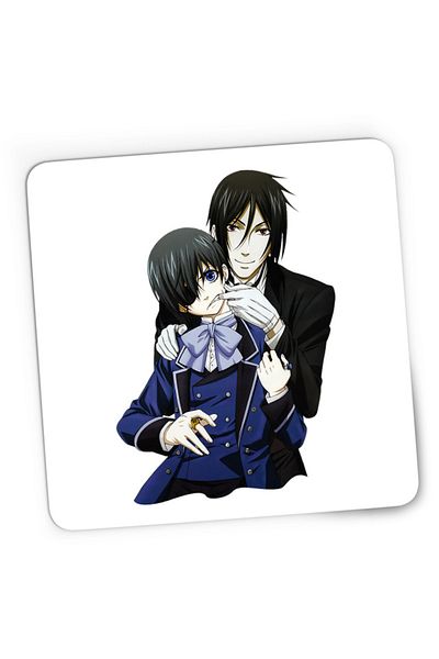 OEM Mousepad Gaming Black Butler Ciel Sebastian Shounen Mystery, 21x19 см
