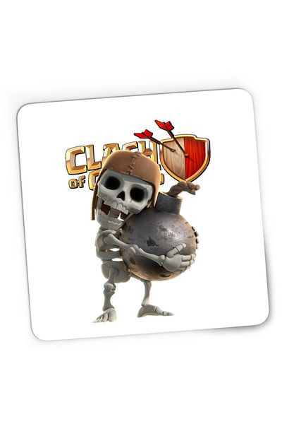 OEM Mousepad Gaming Clash of Clans Team Players Opponents Skeleton Funny, 21x19 см