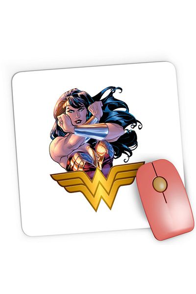 OEM Mousepad Gaming Wonder Woman Fight Book Cartoons Animation, 21x19 см