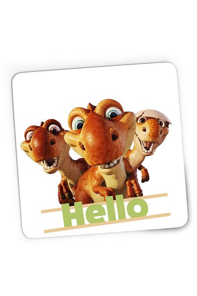 OEM Mousepad Gaming Ice Age Dragon Egg Dinosaur Hello Funny Small, 21x19 см