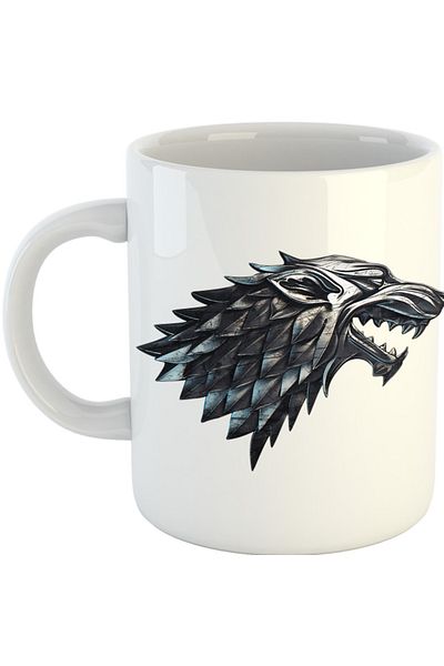 OEM Cana Game of Thrones Wolf Head Banner Tribute, alba, 330 ml