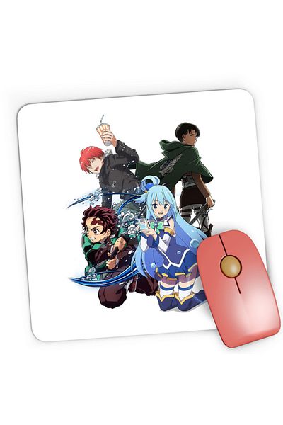 OEM Mousepad Gaming Assassination Classroom Karma AOT Levi Kimetsu no Yaiba, 21x19 см