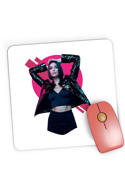 OEM Mousepad Gaming Dua Lipa Rise Concept Dance Idol Songs, 21x19 см
