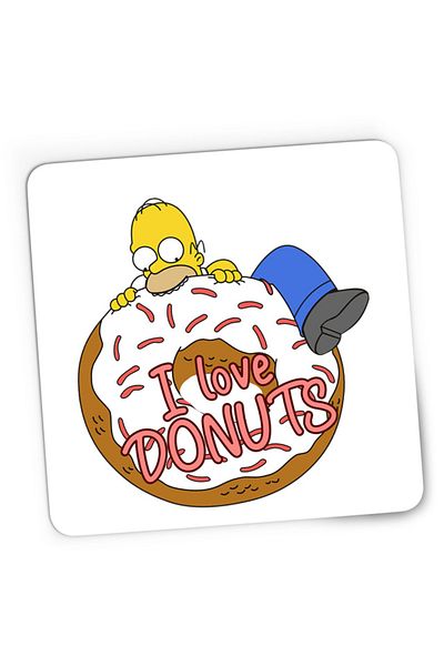 OEM Mousepad Gaming The Simpsons Donut Love Homer Game Maggie, 21x19 см