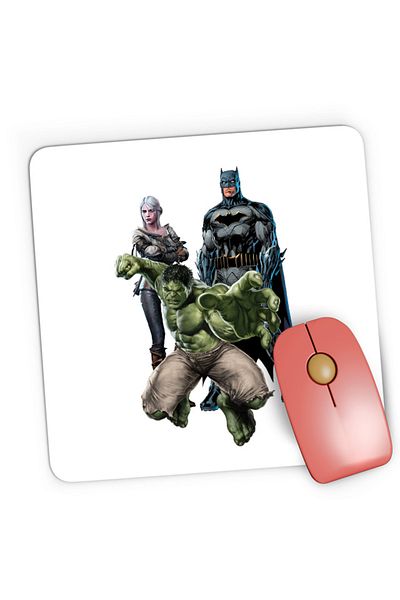 OEM Mousepad Gaming Hulk Batman Gerald Witcher Ciry, 21x19 см