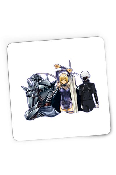 OEM Mousepad Gaming Claymore Clare FMA Alphonse Tokyo Ghoul Manga, 21x19 см