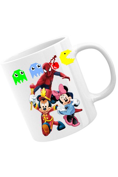 OEM Cana Spiderman Mickey Mouse Daisy Pacman Emotes, alba, 330 ml
