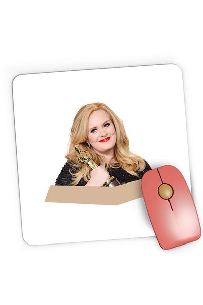 OEM Mousepad Gaming Adele Power Beautiful Voice Oscar Win Credits, 21x19 см