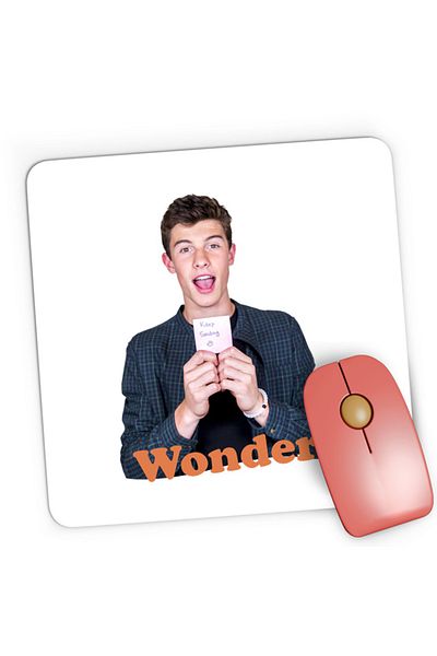 OEM Mousepad Gaming Shawn Mendes Wonder Last Album Smile Always, 21x19 см