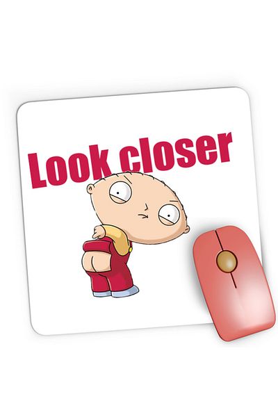 OEM Mousepad Gaming Family Guy Playstation 2 Griffin Brian Peter Look, 21x19 см