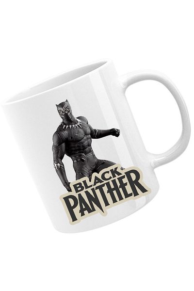 OEM Cana Black Panter Vintage Logo Movie Universe Cartoon, alba, 330 ml