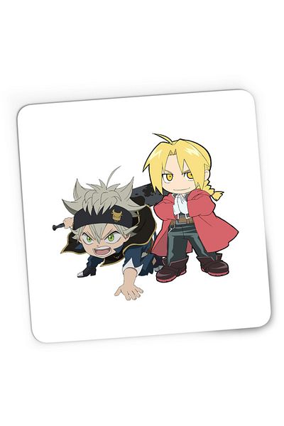 OEM Mousepad Gaming Black Clover Asta Edward Elric Fantasy Alchemy Super Powers, 21x19 см