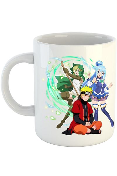 OEM Cana DanMachi Ryuu Lion Konosuba Aqua Naruto Ninja, alba, 330 ml