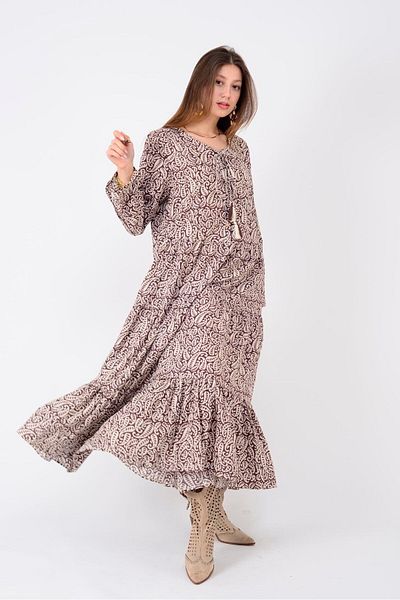 Park Moda AN10504 ΦΟΡΕΜΑ ΒΟΛΑΝ ΜΕ ΛΕΠΤΟΜΕΡΗ ΚΟΥΜΠΙ MARIN