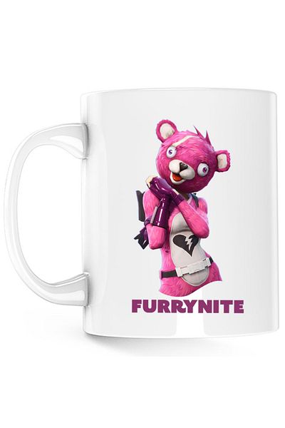 OEM Cana Fortnite Bunny Furry Fluffy Easter Event, alba, 330 ml