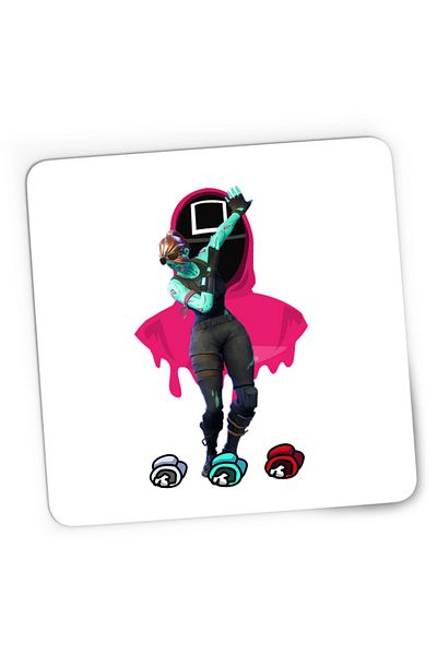 OEM Mousepad Gaming Fortnite Among Us Squid Game Korean Cyber Skin, 21x19 см