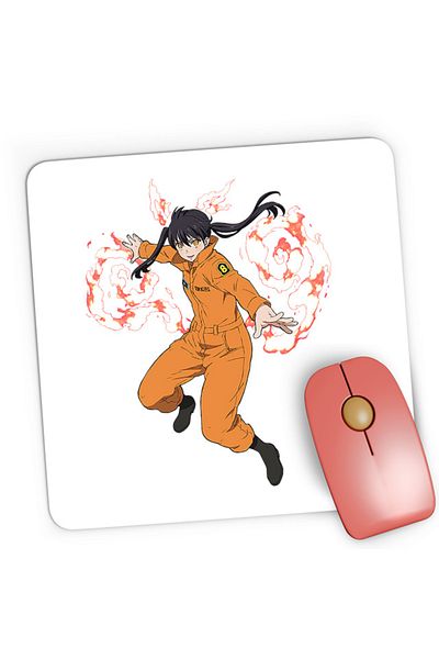 OEM Mousepad Gaming Fire Force Kotatsu Tamaki Animeg Japan Tokyo, 21x19 см