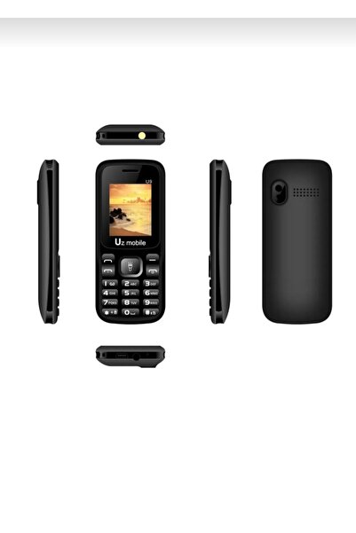 UZ Mobile X Tuşlu Asker Çocuk Yaşlı Ebeveyn Anne Telefonu Siyah