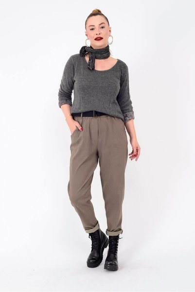 Park Moda 8600 PANTALONI DETALIAȚI CU BREȚE DE GABARDINE