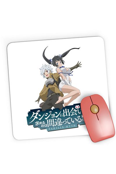 OEM Mousepad Gaming DanMachi Hestia Bell Fall Fight Sky Dungeon, 21x19 см