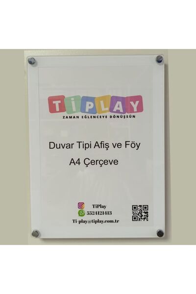 Ti Play Wall Mounted Banner and Foil Frame Uv Printed