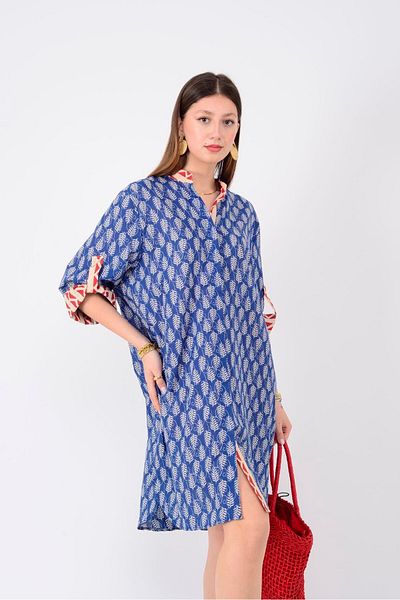 Park Moda An10557 Marin Garni Detail Short Dress