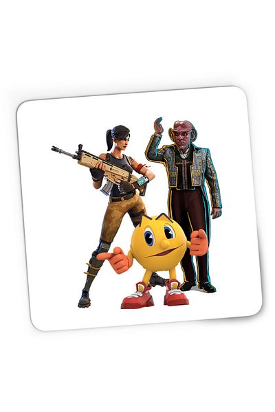 OEM Mousepad Gaming Fortnite Pacman Star Trek Gameplay Survival, 21x19 см