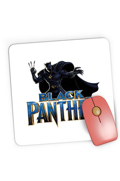 OEM Mousepad Gaming Black Panter Logo Marvel Superpower, 21x19 см