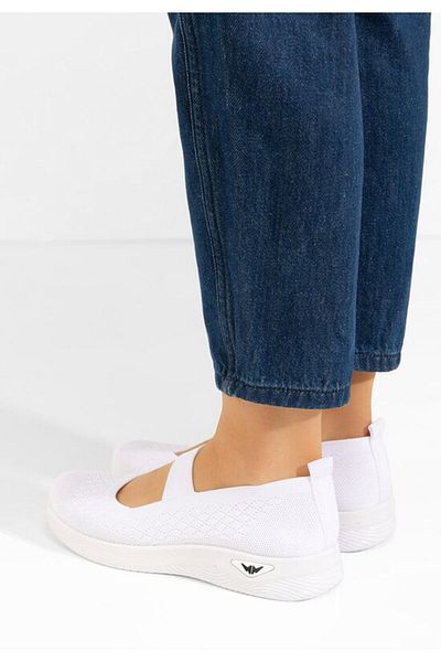 B T Shoes Pantofi casual dama Wonda albi