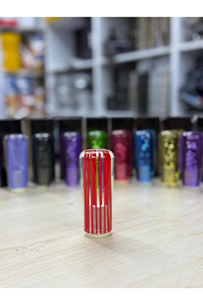 OTO SÜSLEN İSTANBUL Epoksi Işıklı Usb Girişli Kırmızı Çizgili Renk 10cm Vites...