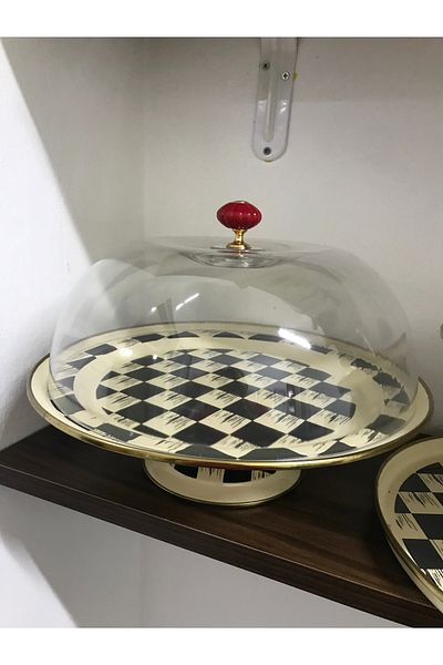 RADGX Enamel Cake Pan Checkered Cake Pan Cake Box