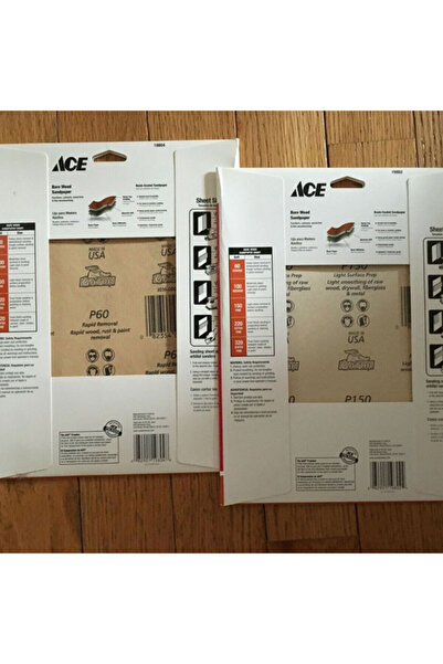 ACE 5-Piece Bare Wood Sandpaper 9 x 11 Inch