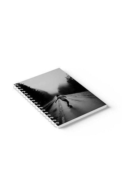 LOWHA Spiral Notebook with Front and Back Hard Covers Featuring Dancing in the Street Design