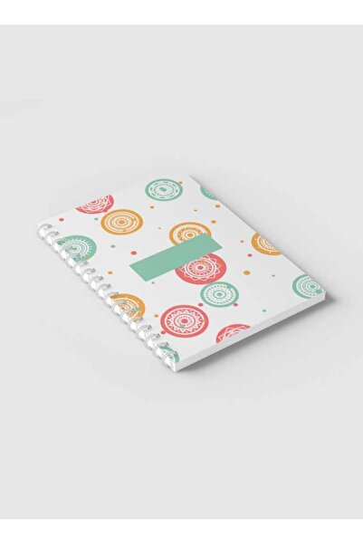 LOWHA دفتر ملاحظات حلزوني مع غلافين أمامي وخلفي صلبين بتصميم ماندالا