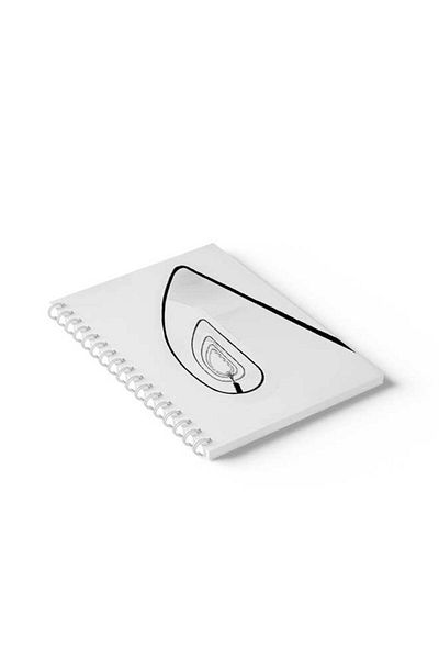 LOWHA Spiral Notebook with Front and Back Hard Covers Featuring Lost Design