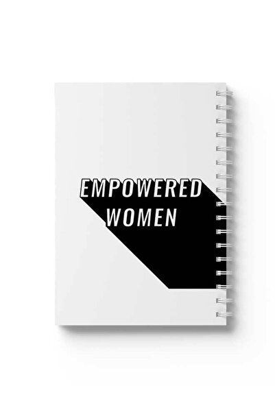 LOWHA دفتر ملاحظات حلزوني مع غلافين أمامي وخلفي صلبين بتصميم يدعم تمكين المرأة