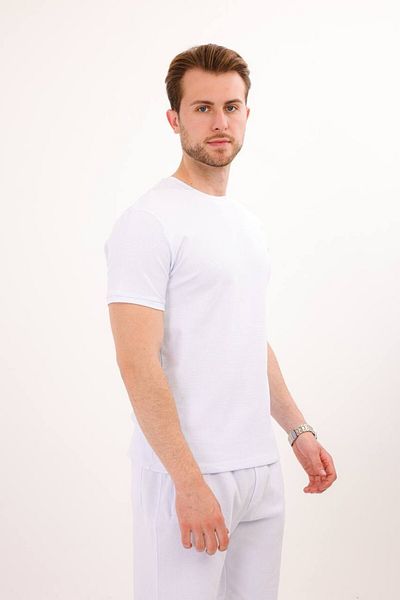 Rodrigo Waffle Fabric Shorts T-Shirt Cotton Set 25232