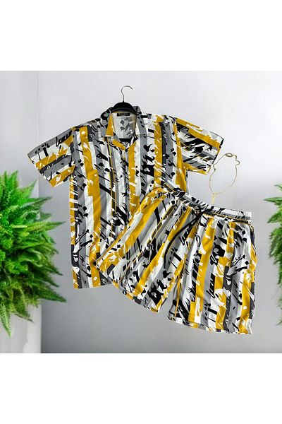 dehaine Men's Summer Set, Shorts and Shirt, 13275
