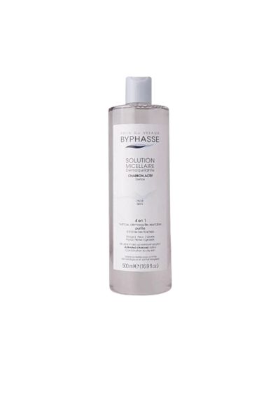 BYPHASSE Solutie micelara cu carbune activ, Byphasse, 500 ml