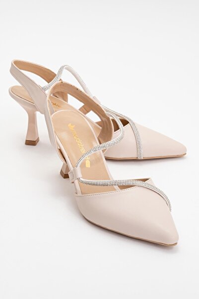 CCWAY AYAKKABI Γυναικεία Πέτρινα Παπούτσια με τακούνι TEN SKIN