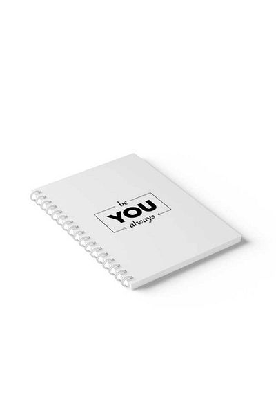 LOWHA Spiral Notebook with Front and Back Hard Covers Featuring BeAlways You Design
