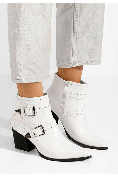 B T Shoes White Hazara women's shoes