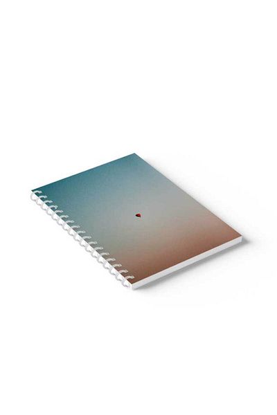 LOWHA Spiral Notebook with Front and Back Hard Covers Featuring Air Balloon Design